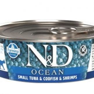 Farmina N&D Ocean Cat Small Tuna Codfish Shrimps 80g