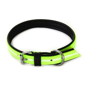 JULIUS K9® Świecąca obroża dla psa IDC® LUMINO żółta / neonowa