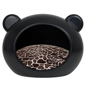 Designerskie legowisko dla psa / budka Guisapet rozmiar M  Czarne 58x70x50 cm