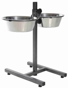 Trixie Regulowany stojak z miskami dla psa 2x2,80l