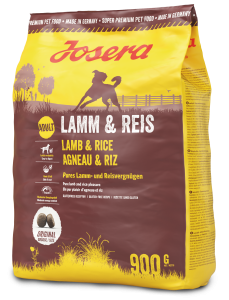 JOSERA LAMB & RICE sucha karma dla psów 900g