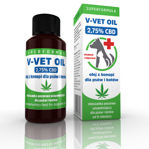 V-VET OIL 2,75% CBD Olej konopny dla psa i kota