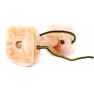 Dingo Gear Aport drewniany dla psa ze sznurkami 760g - skręcany