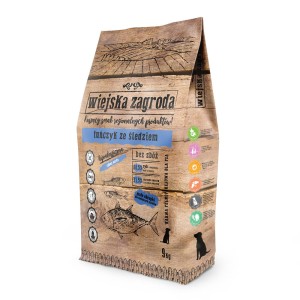 Wiejska Zagroda Tuńczyk z Śledziem sucha karma dla psa 9 kg