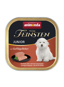 ANIMONDA Vom Feinsten Junior - drób i serca indycze mokra karma dla psów 150g