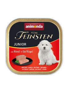 ANIMONDA Vom Feinsten Junior - wołowina i drób mokra karma dla psów 150g