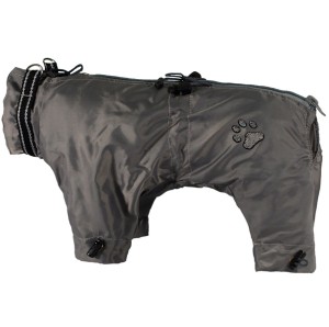 GRANDE FINALE Skafander przeciwdeszczowy dla psa szary