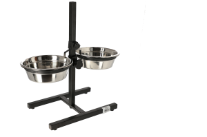 Dingo  Regulowany stojak z miskami dla psa 2x2,83l
