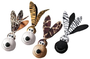 KONG® Wubba Floppy Ears Large - piszcząca zabawka dla psa do szarpania i aportowania