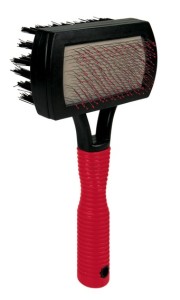 TRIXIE Zgrzebło / Szczotka dla psa dwustronne z kulkami