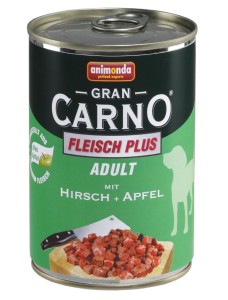 ANIMONDA GranCarno Adult - jeleń z jabłkiem mokra karma dla psów 400g