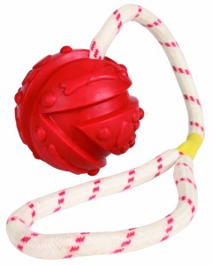 TRIXIE Zabawka dla psa piłka na sznurze 4,5cm