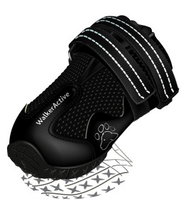 TRIXIE Buty dla psa "Walker Active" - czarne 2 szt.