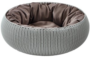 CURVER Łóżko dla psa i kota KNIT - niebieskie