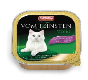 ANIMONDA Vom Feinsten Menue - królik i zioła mokra karma dla kotów 100g