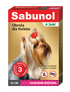 SABUNOL ozdobna obroża dla Yorków 35 cm
