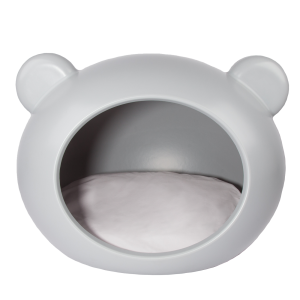 Posłanie dla psa / budka Guisapet rozmiar M Jasnoszare 58x70x50 cm