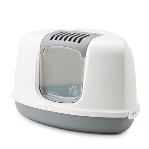 SAVIC Toaleta dla kota NESTOR CORNER SZARA