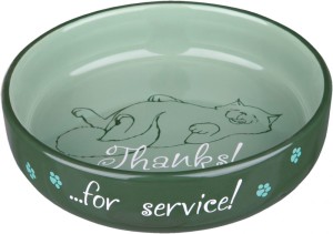 TRIXIE Miska ceramiczna dla kota 300 ml "Thanks for Service"