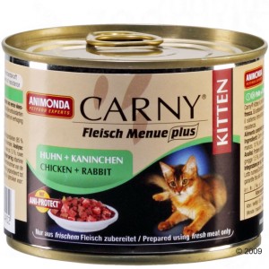 ANIMONDA Carny Kitten - kurczak z królikiem karma dla kociąt 200g
