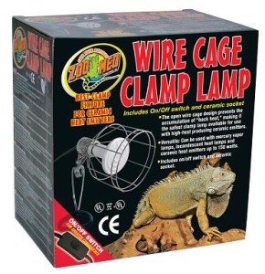 ZOO MED WIRE CAGE CLAMP lampa porcelanowa do terrarium z drucianym kloszem