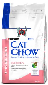 PURINA CAT CHOW Special Care Sensitive sucha karma dla kotów 0,4kg