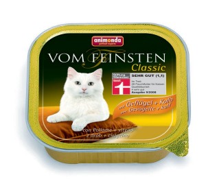 ANIMONDA Vom Feinsten Classic - drób i cielęcina mokra karma dla kotów 100g