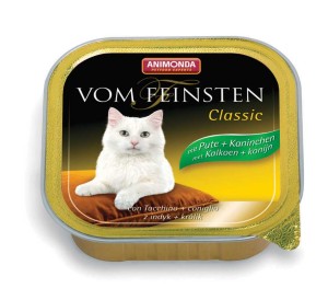 ANIMONDA Vom Feinsten Classic - indyk i królik mokra karma dla kotów 100g