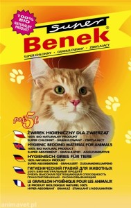 BENEK Żwirek Naturalny żółty dla kota 5l