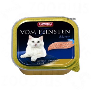 ANIMONDA Vom Feinsten Mare - łosoś i krewetki mokra karma dla kotów 100g