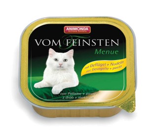 ANIMONDA Vom Feinsten Menue - indyk i makaron mokra karma dla kotów 100g
