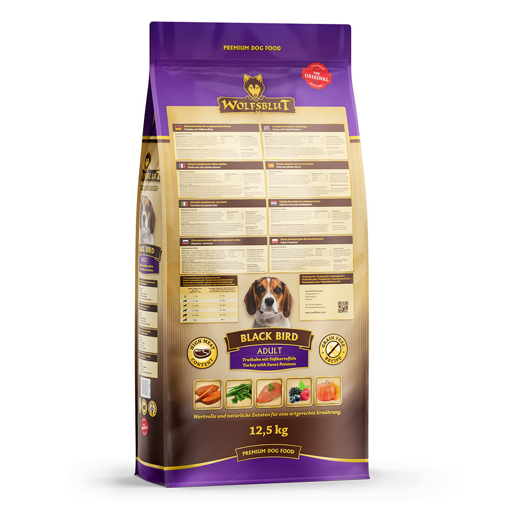 Wolfsblut Adult Black Bird - Truthahn und Süßkartoffel 2 x 12,5 kg — изображение 2
