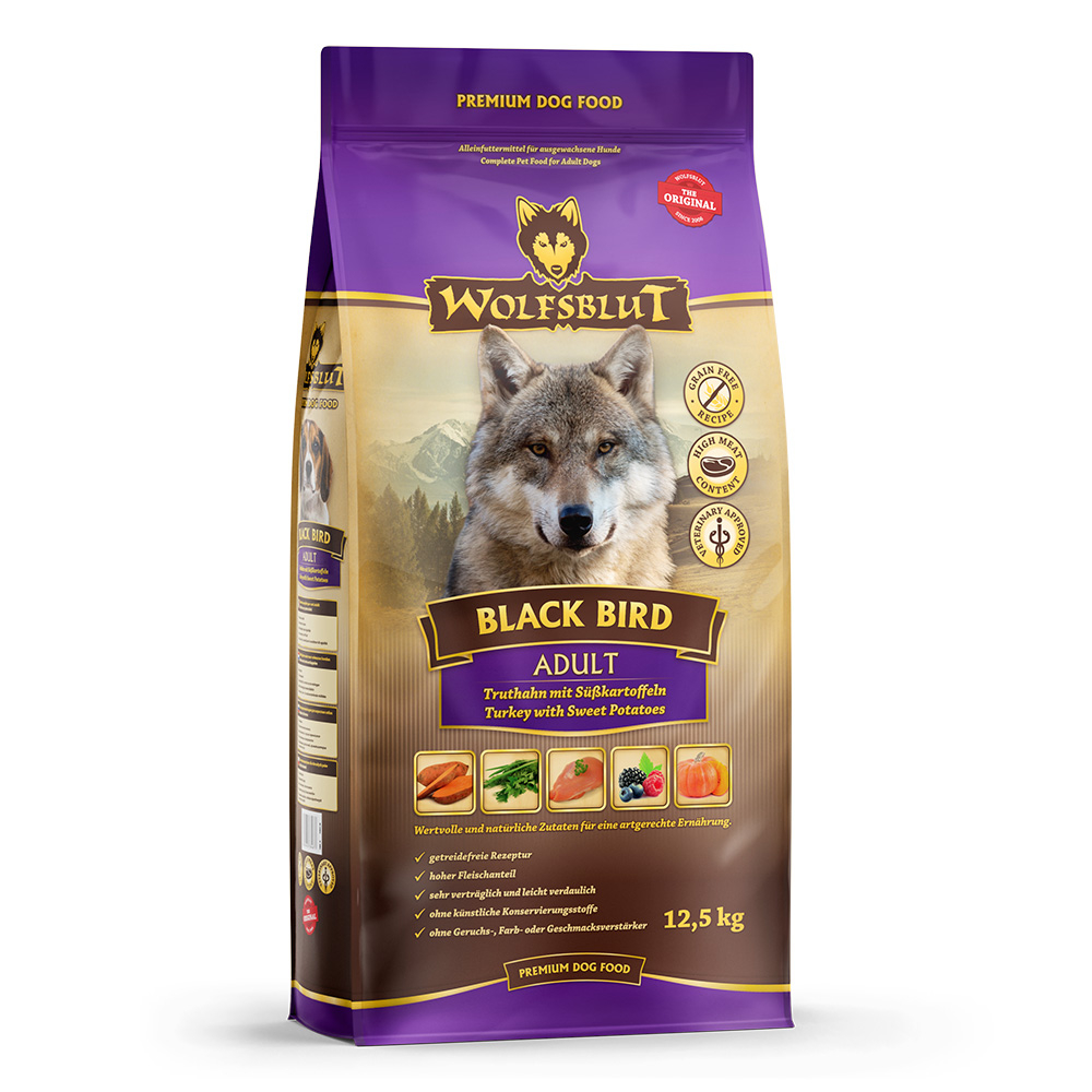 Wolfsblut Adult Black Bird - Truthahn und Süßkartoffel 2 x 12,5 kg