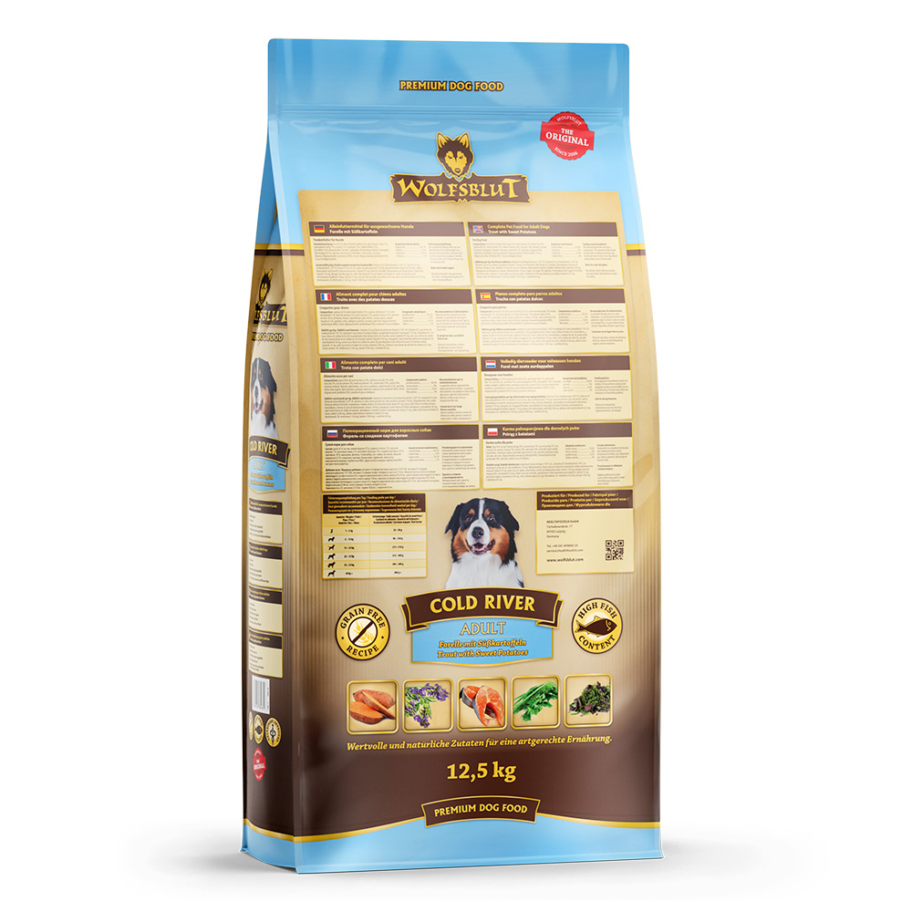 Wolfsblut Adult Cold River - Forelle und Süßkartoffel 2 x 12,5 kg — изображение 3