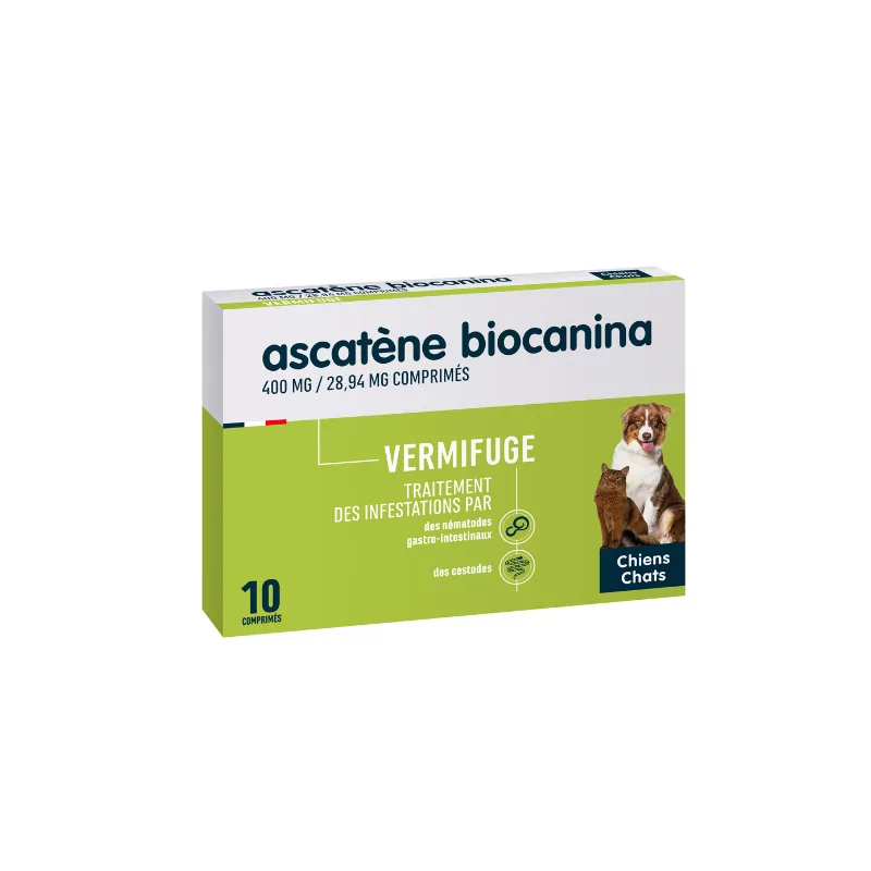 Biocanina Ascatène Vermifuge 10 comprimés