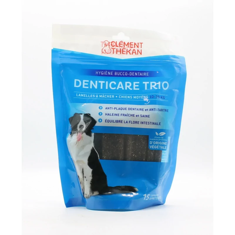 Clément Thékan Denticare Trio Chiens Moyens 15 lamelles