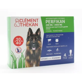 Clément Thékan Perfikan 268mg/2400mg Grands Chiens 4X4,4ml