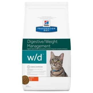 Hill's Prescription Diet Croquettes Féline Digestive/Weight Management w/d 1,5kg