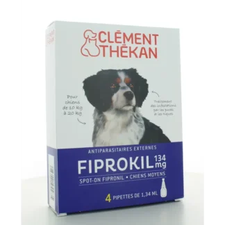 Fiprokil 134 mg Chiens Moyens Clément Thékan 4 pipettes