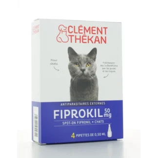 Fiprokil 50 mg Chat Clément Thékan 4 pipettes