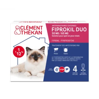 Fiprokil Duo Chat 1-12kg 50mg/60mg 4X0,5ml
