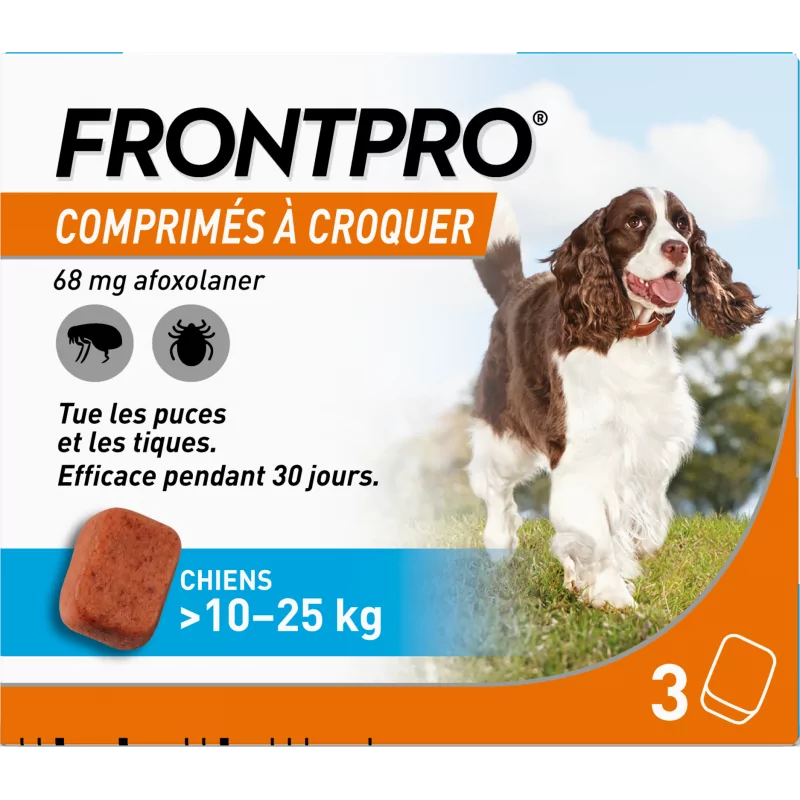 Frontpro Chiens 10-25kg 3 comprimés à croquer