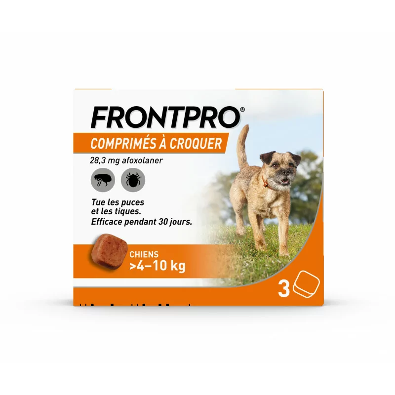 Frontpro Chiens 4-10kg 3 comprimés à croquer
