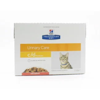 Hill's Prescription Diet Urinary Care c/d Multicare Saumon Chat 12X85g