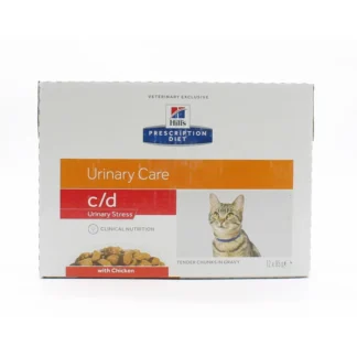 Hill's Prescription Diet Urinary Care c/d Urinary Stress Poulet Chat 12X85g