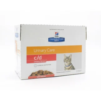 Hill's Prescription Diet Urinary Care c/d Urinary Stress Saumon Chat 12X85g