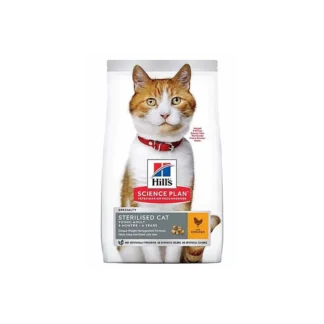 Hill's Science Plan Chat Stérilisé Jeune Adulte Poulet Croquettes 3kg