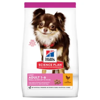 Hill's Science Plan Croquettes Light Poulet Petit Chien 6kg