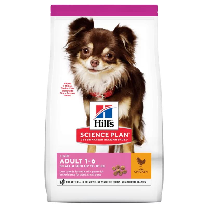 Hill's Science Plan Croquettes Light Poulet Petit Chien 6kg