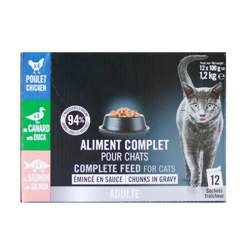 Les Recettes de Daniel Emincés en Sauce sans Céréales 12X100g